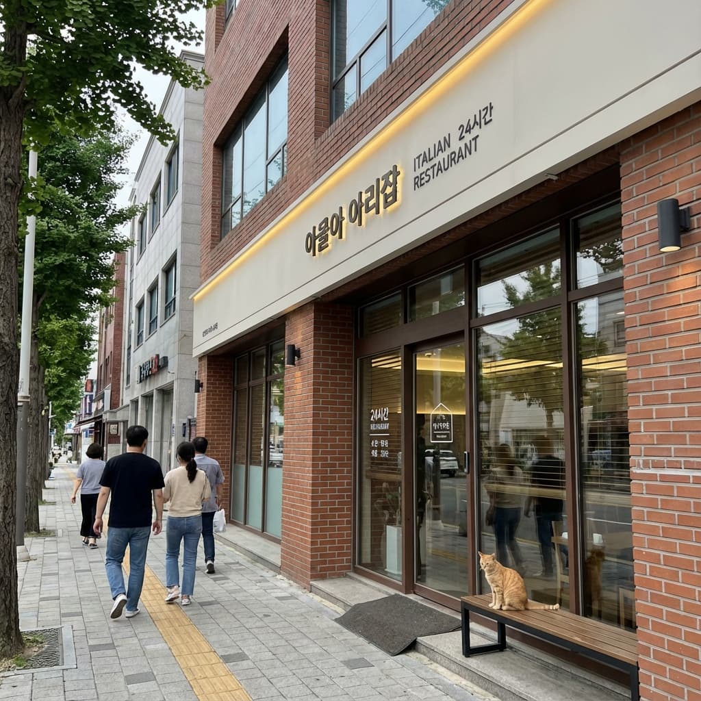 우리 동네 숨은 보석! 군산 칠성로 24시간 이탈리안 패밀리 레스토랑